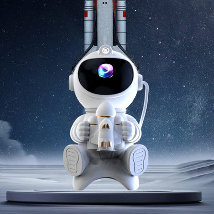 LED Astronaut Projection Lamp With Bluetooth Speaker Rocket Astronaut Starry Sky Lamp Atmosphere Lamp Night Lamp Gift Ornaments