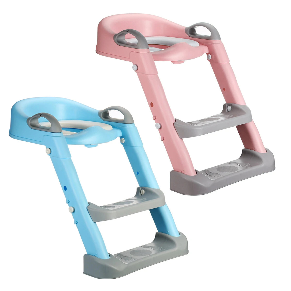 Kids Foldable Auxiliary Toilet Ladder Infant Baby Step Ladder Folding Toilet Child Toilet Ring Supplies