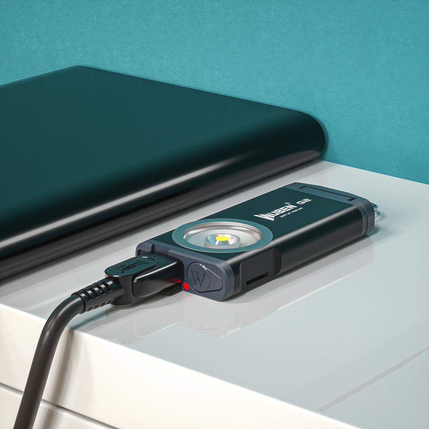 WUBEN G2 P9 500LM Quick-release EDC LED Keychain Flashlight Magnetic Tail Type-C Charging Super Wide-angle Floodlight Keychain Lamp Work Light With Back Clip