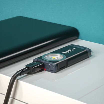 WUBEN G2 P9 500LM Quick-release EDC LED Keychain Flashlight Magnetic Tail Type-C Charging Super Wide-angle Floodlight Keychain Lamp Work Light With Back Clip