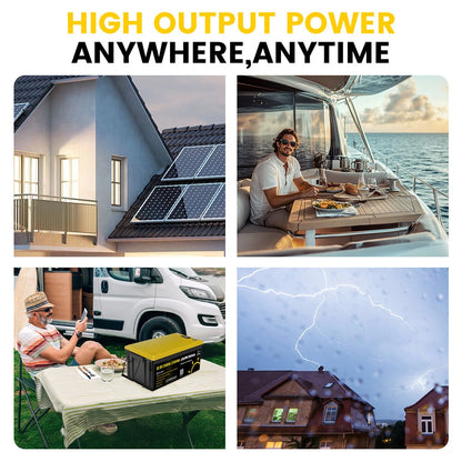 Gokwh 12V 200ah LCD Energy Storage Box 2560Wh  Solar Lithium Ion LiFePO4(LFP)  Battery  for RV Boat Home Energy Storage