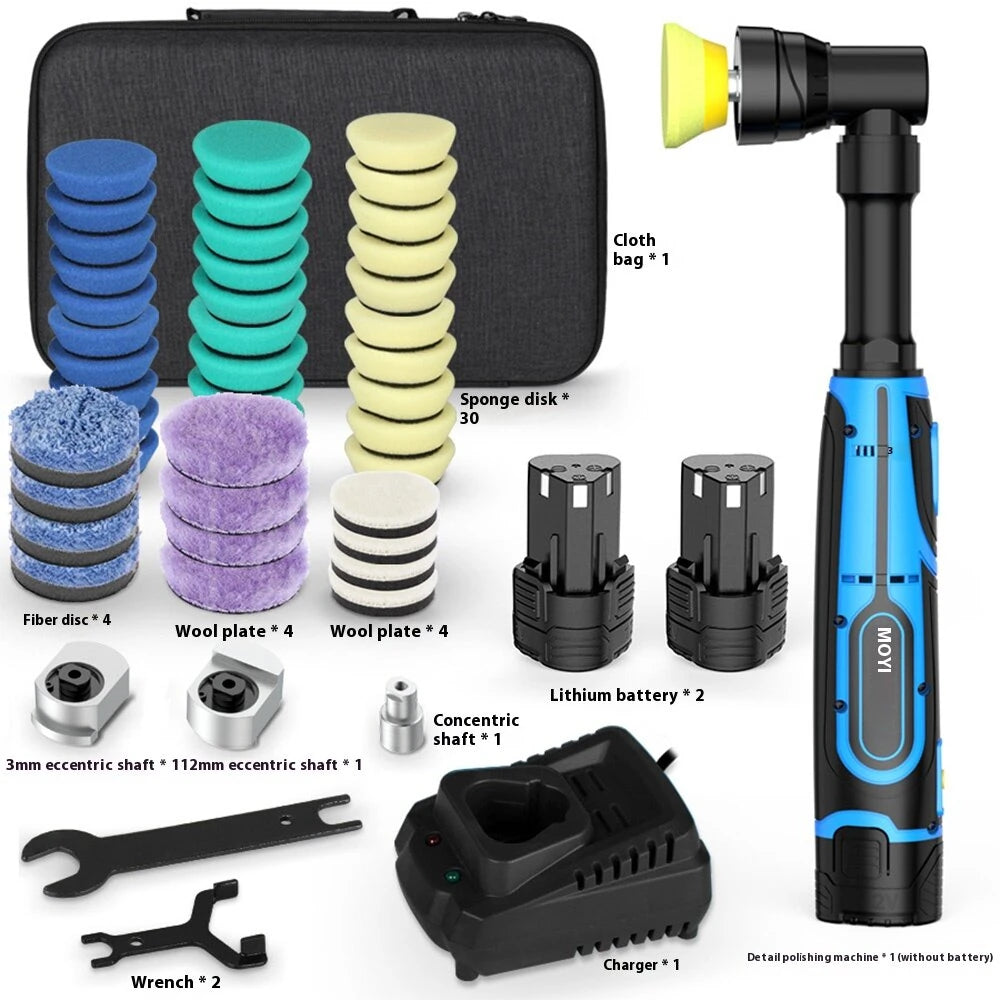 Portable Handheld Electric Polishing Machine Car Polishing Waxing Glaze Sealing Machine 5 Adjustable Speed Levels Car Polishing Maintenance