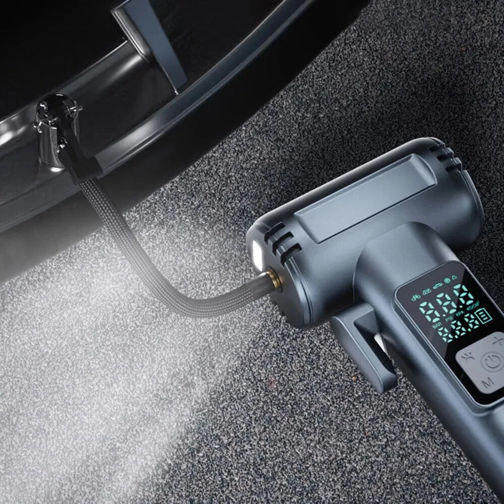 150 PSI Portable Car Inflator Pump Cordless Car Air Pump Electric High Pressure Tire Inflator Built-in Pressure Gauge