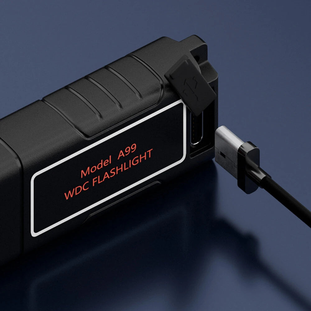 Dual Core LED Flashlight Waterproof Lightweight Rechargeable Outdoor Camping Strong Light Long-range Portable Keychain Light