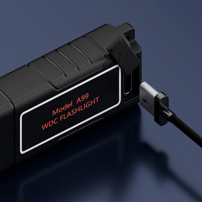 Dual Core LED Flashlight Waterproof Lightweight Rechargeable Outdoor Camping Strong Light Long-range Portable Keychain Light