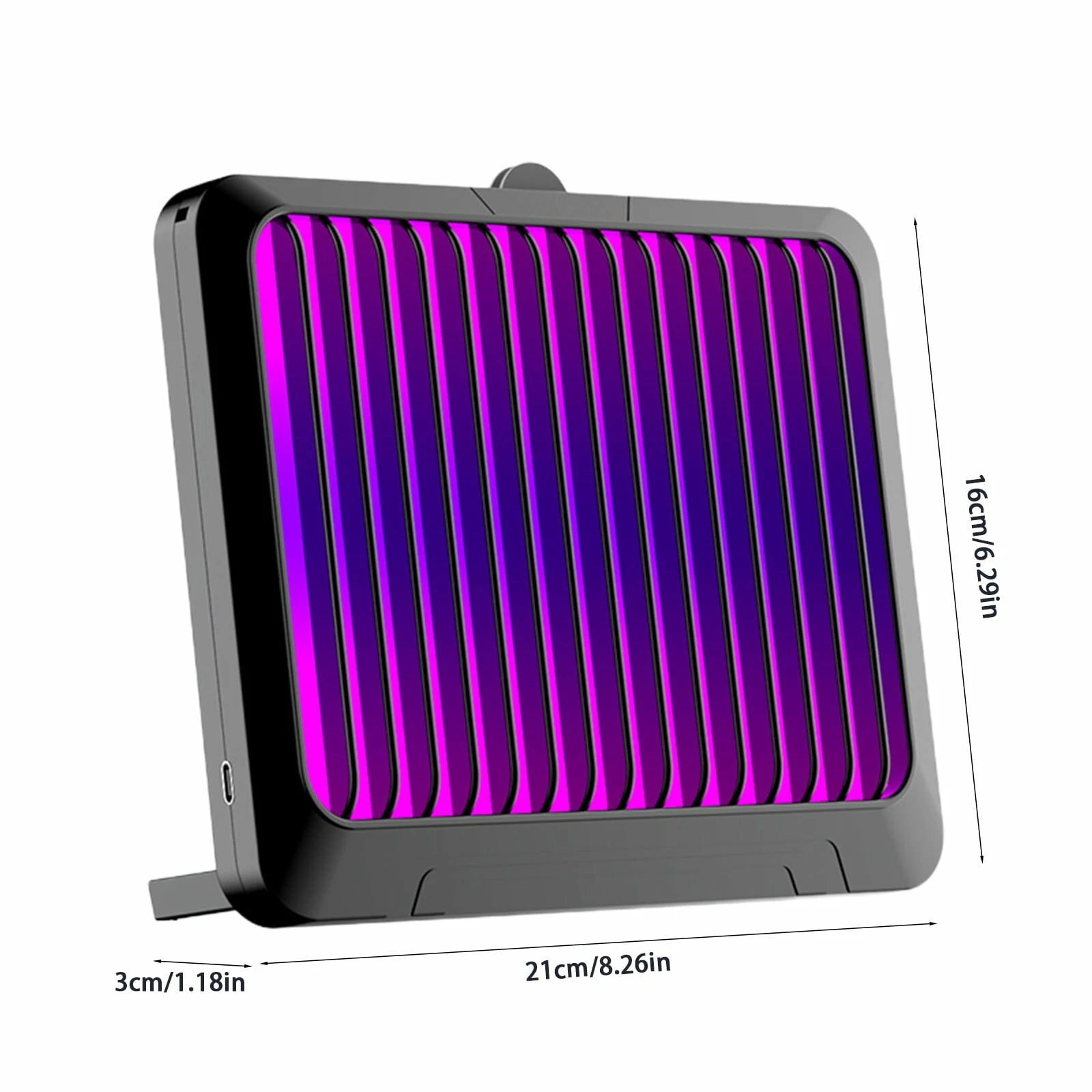 Powerful High Voltage Mosquito Lamp 3000V Indoor and Outdoor Use with Insect Attractant Noiseless Operation Safety Plastic Casing USB Powered Versatile Setup Options in Black or White