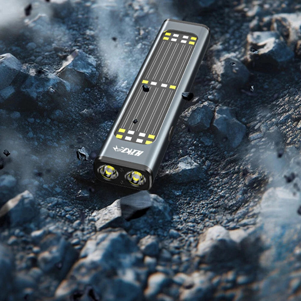 Portable LED+COB Work Light Powerful Magnetic Long-Range Type-C Rechargeable Emergency Outdoor Solar-Powered High Brightness Repair Warning Lamp