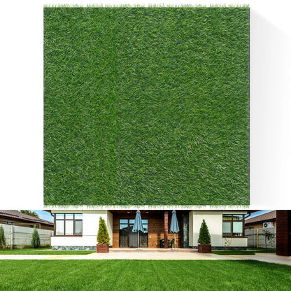 Artificial Grass Turf Spring Grass Realistic Artificial Grass Rug 20mm Height Natural Looking Grass Mat TPR Back for Garden Lawn Landscape Indoor Outdoor