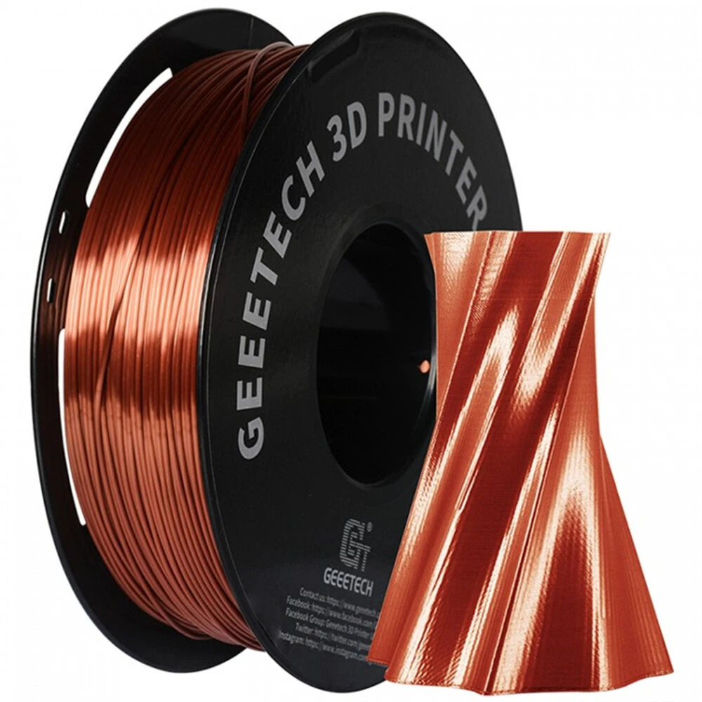 [EU/UK Direct]Geeetech PLA Silk Multi Colors 3D Printer Filament 1.75mm 1kg/roll Shiny Finish High Compatibility Anti-Warping Vacuum Sealed