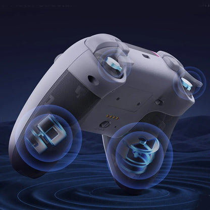 EasySMX X05pro Tri-mode Gaming Controller with Dual Hall Triggers RGB Effects Joystick Gamepad Four-zone Vibration Feedback 1KHz Polling Rate 1000mAh Video Game Controller