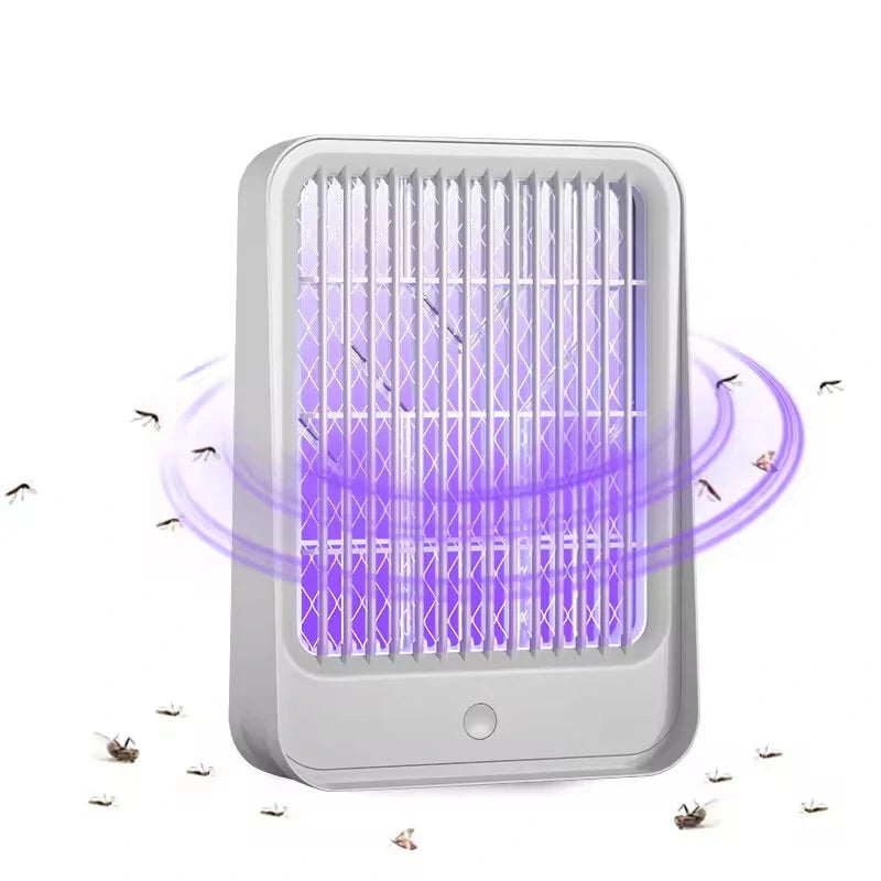 LED Mosquito Killer Lamp Dual-Power 800mAh Rechargeable Battery USB Charging Indoor Outdoor Bug Zapper Portable Light Source Efficient Insect Eliminator
