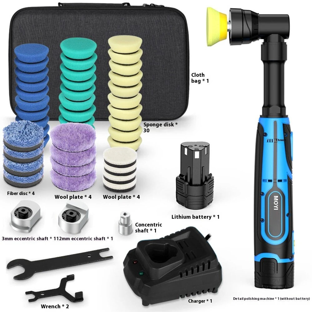 Portable Handheld Electric Polishing Machine Car Polishing Waxing Glaze Sealing Machine 5 Adjustable Speed Levels Car Polishing Maintenance