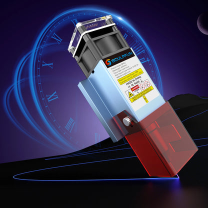 [EU Direct] SCULPFUN S9 Pro 10W Laser Engraving Machine High-precision Wood Acrylic Laser Engraver Cutter 400x410mm Work Area Full Metal Structure Quick Assembly Design Thin Laser Beam Shaping Technology for Cardboard Fabric Bamboo