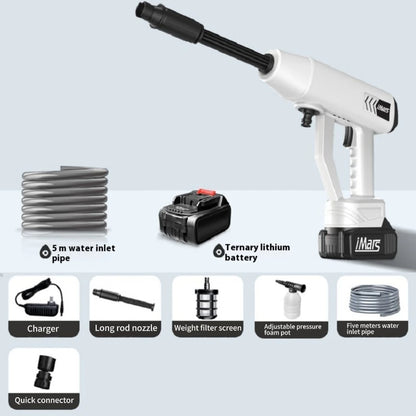 iMars ST-10 1300000Pa Cordless Battery High Pressure Cleaner with 13000mAh Battery,5-in-1 Multifunctional 5M Hose for Cars,Terrace,Window,Garden