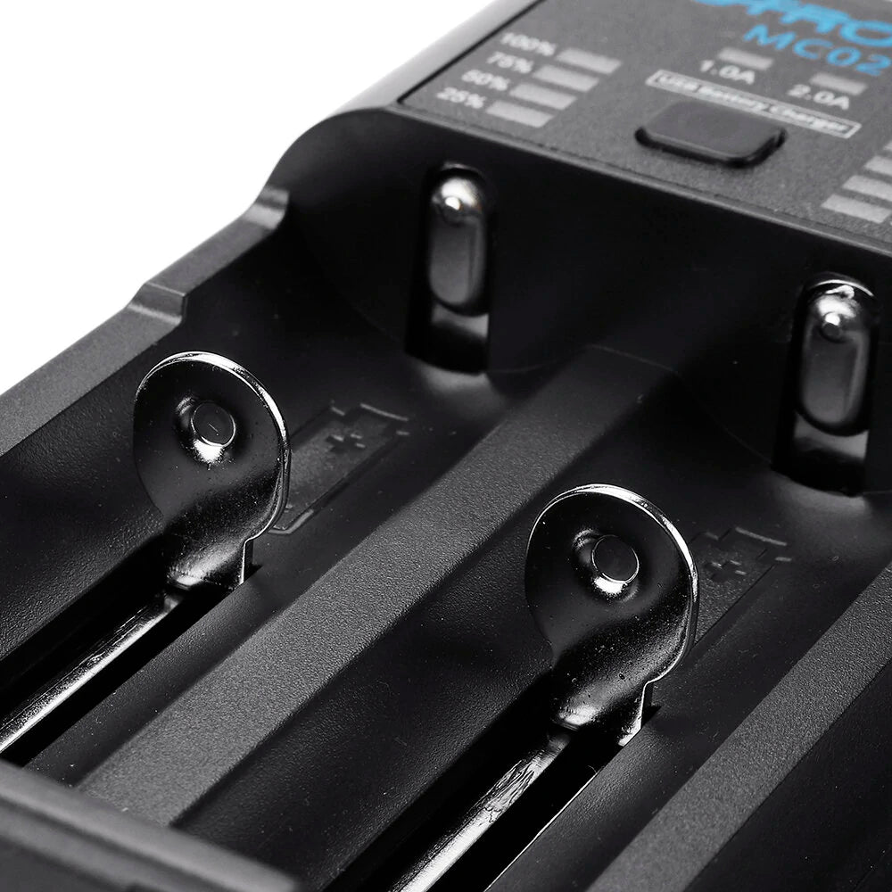 Astrolux MC02 2 in1 USB Charging Mini Battery Charger Portable Mobile Phone Power Bank Current Optional Charger For 18650 21700 26650 Li-ion Battery