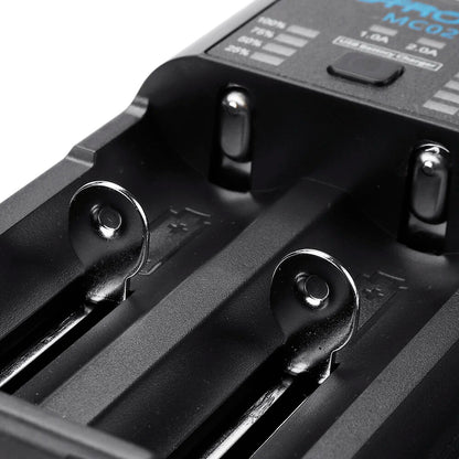 Astrolux MC02 2 in1 USB Charging Mini Battery Charger Portable Mobile Phone Power Bank Current Optional Charger For 18650 21700 26650 Li-ion Battery