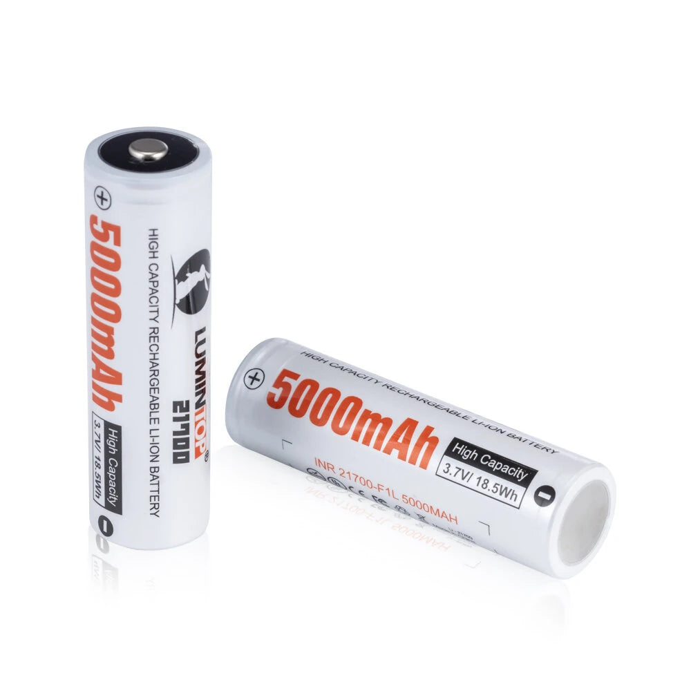 4Pcs Lumintop 21700 Bulge-top Pointed Battery 5000mAh High Capacity Rechargeable Li-ion Cell 3.7V/18.5Wh Flashlight RC Home Tools Toys Batteries