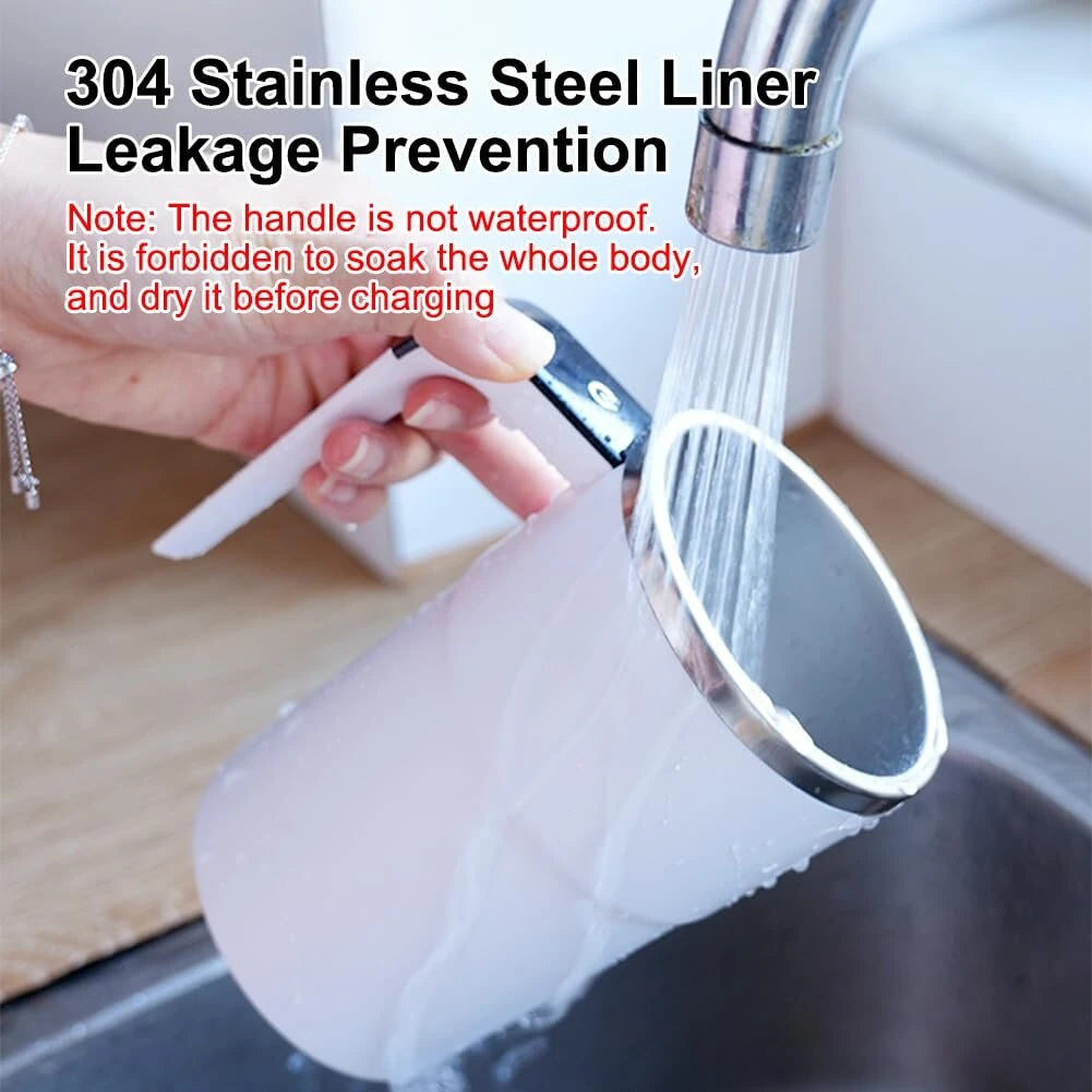 380ML Smart Magnetic Stirring Cup w/LCD & Temperature Detection Self-stirring Coffee Mug Magnetic Stirring Cup Rechargeable Automatic Mixing Cup for Coffee Tea Hot Chocolate