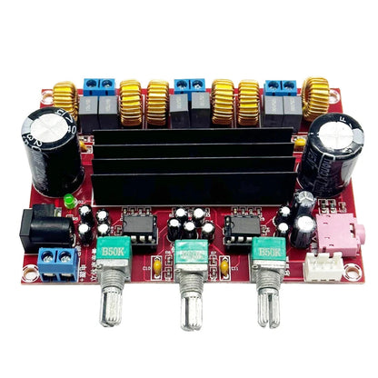 XH-M139 Digital Amplifier Board TPA3116D2 2.1 Channel Amplifier Module DC 12-24V 3 Sound Channels Energy Saving Pure HiFi Music