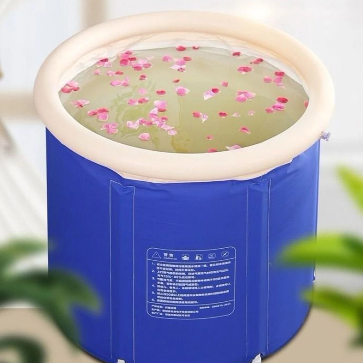 BVSOIVIA Inflatable Bathtub Portable Ice Bath Tub Hot Spa Tub for Adults Kids