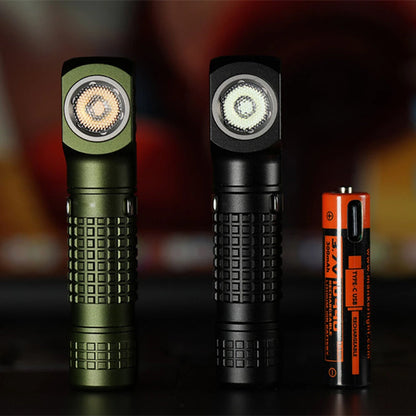 Manker E02 III 560 Lumen EDC Pocket Flashlight LED Torch Light 10440/AAA Battery Power Flashlight Mood Light with Magnetic Tail