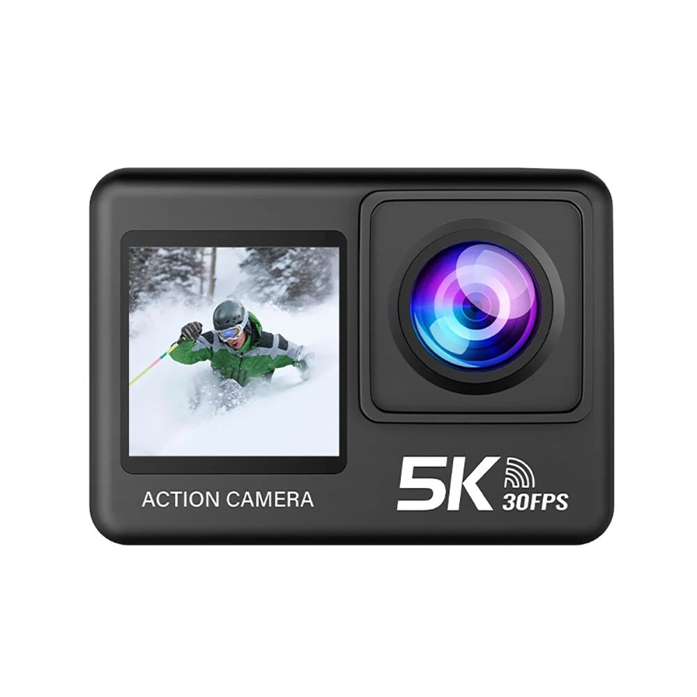 AUSEK M60TR 5K Action Camera Touch Screen Sports Camera Anti-Shake HD Shooting Outdoor Cycling Recorder Skiing Fishing Camera