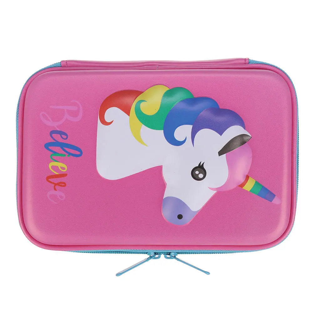 EVA Cartoon Pencil Case Pen Bag Large Mermaid Crocodile Dinosaur Pencil Box Kids School Students Stationary Gifts