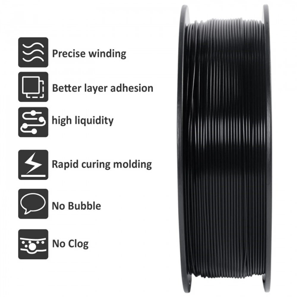 [EU/UK Direct]Geeetech HS-PLA 3D Printer Filament 1.75mm 1kg/roll High Speed High Accuracy No Clog No Bubble Fast Curing Enhanced Printing Quality