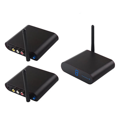 AV230 Wireless AV Transmitter and 2 Receivers 2.4G 300m Video Audio HD IR Remote Extender Kit for Home Theater CCTV