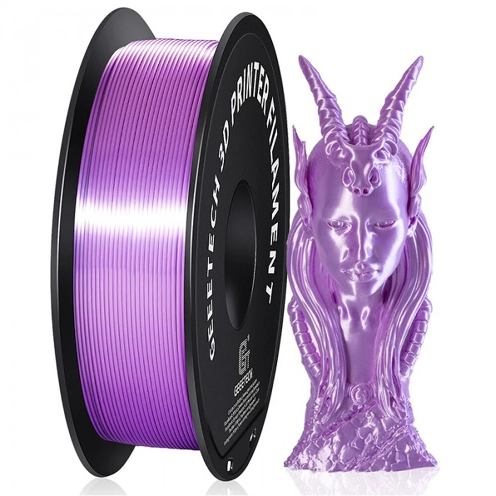 [EU/UK Direct]Geeetech PLA Silk Multi Colors 3D Printer Filament 1.75mm 1kg/roll Shiny Finish High Compatibility Anti-Warping Vacuum Sealed