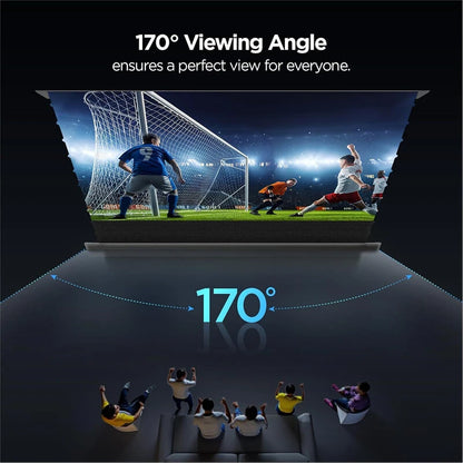 ProjeStar 120 Inch Electric Floor Rising UST Projector Screen 4K UHD ALR 170 Viewing Angle for Ultra Short Throw Laser Projectors Supports Daytime Viewing