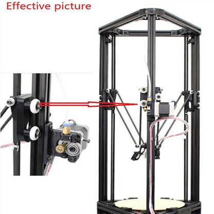 10pcs Nylon Plastic Carbon Steel Bearings Pulley Wheels Embedded Ball Bearings 5*23*7mm