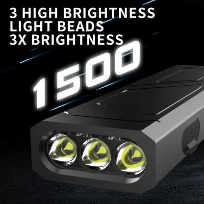 SD-31 1500 Lumens Portable Aluminum Alloy LED Flashlight EDC Tactical Rechargeable Work Light USB-C Rechargeable Waterproof Bright Light for Outdoor Camping Hiking Emergency