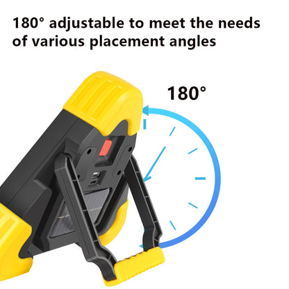 LED Triangle Warning Sign Night Light Warning Lamp Work Light Solar Powered Triangle Warning Sign Lamp With 4  Light Modes