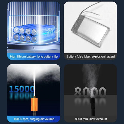 7.4V 60W Portable Car Tire Air Pump Rechargeable LCD Display Car Air Compressor Inflator For Motorcycles Bicycle Boat Tyre