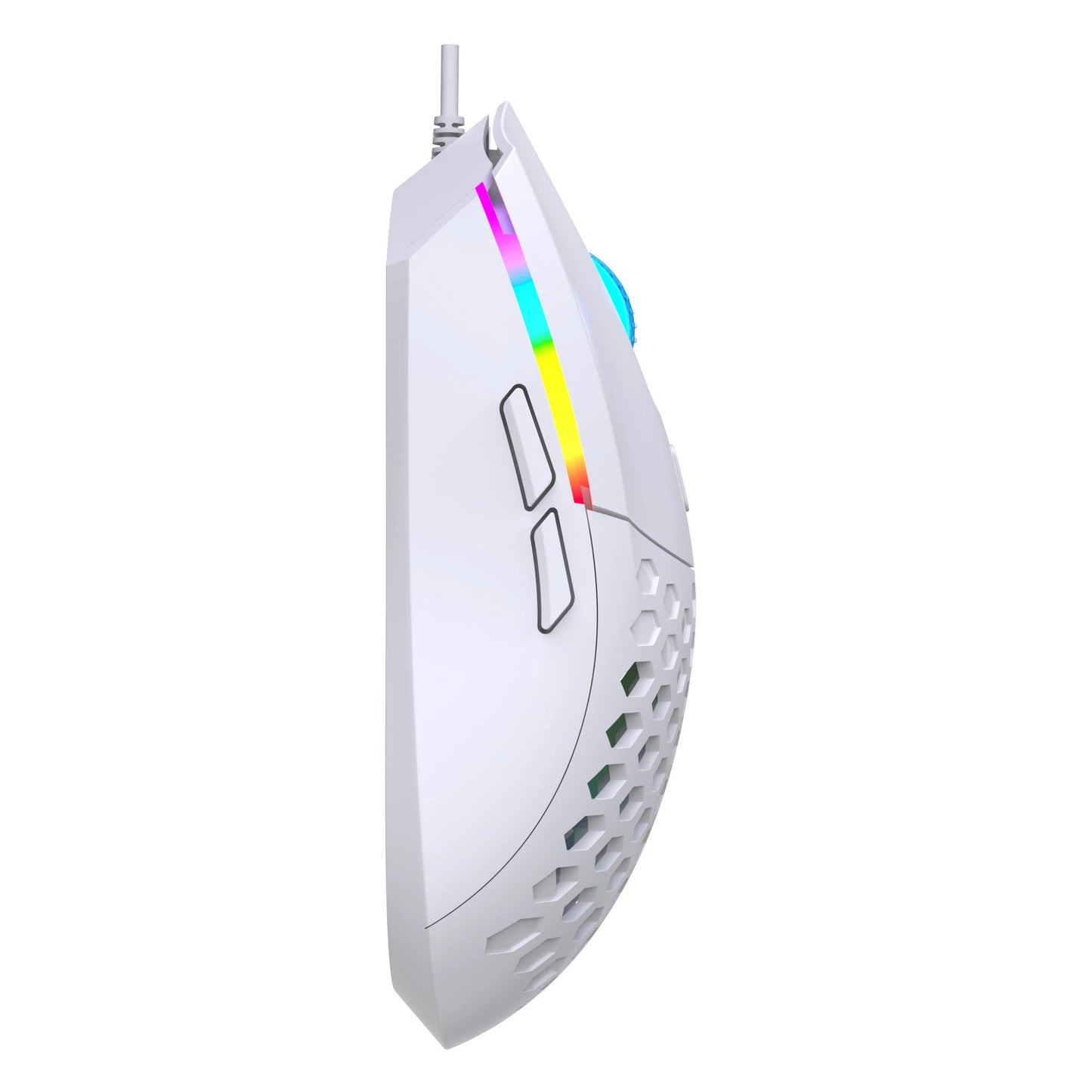HXSJ S500 Wired Gaming Mouse Hollow Design 6400DPI RGB Backlight 6-Keys Ergonomics PC Office Computer Gamer Mice