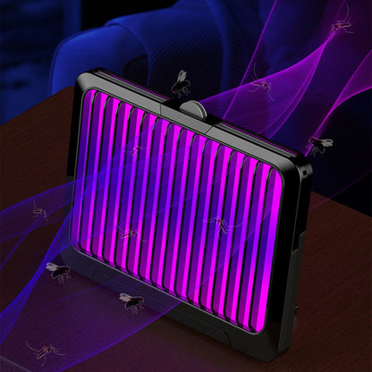 Powerful High Voltage Mosquito Lamp 3000V Indoor and Outdoor Use with Insect Attractant Noiseless Operation Safety Plastic Casing USB Powered Versatile Setup Options in Black or White