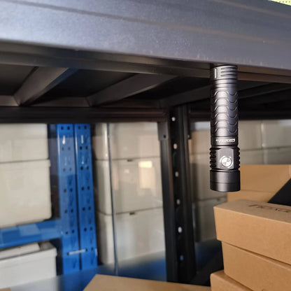 Convoy T7 TIR Lens Strong Floodlight Tactical Flashlight AA 14500 Battery 4Modes EDC Portable Mini LED Torch Type-C USB Rechargeable Tail Magnetic Attraction Maintenance Work Lamp Outdoor Camping Tent Light