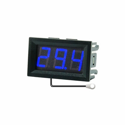 0.56 Inch Mini Digital LCD Indoor Convenient Temperature Sensor Meter Monitor Thermometer with 1M Cable -50-120 DC 5-12V