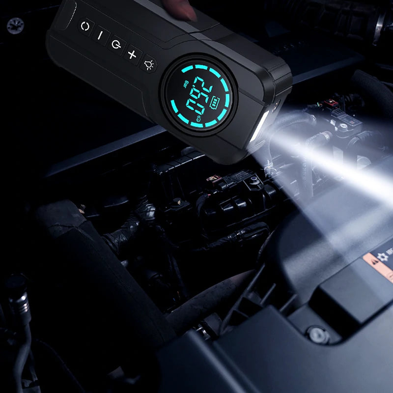 TUERBB T-JA01 16000mAh 1000A Car Jump Starter with Air Compressor Power Bank Portable Pump Cordless Inflation Emergency Battery Booster