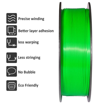 Geeetech PLA 3D Printing Filament Transparent/Gradient/Green 1KG 1.75mm for 3D Printing