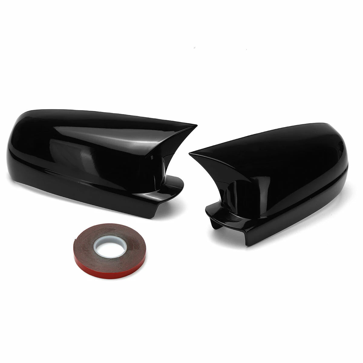 Add-On Glossy Black Left&Right Side Mirror Cover Caps For VW Golf MK4 1999-2004