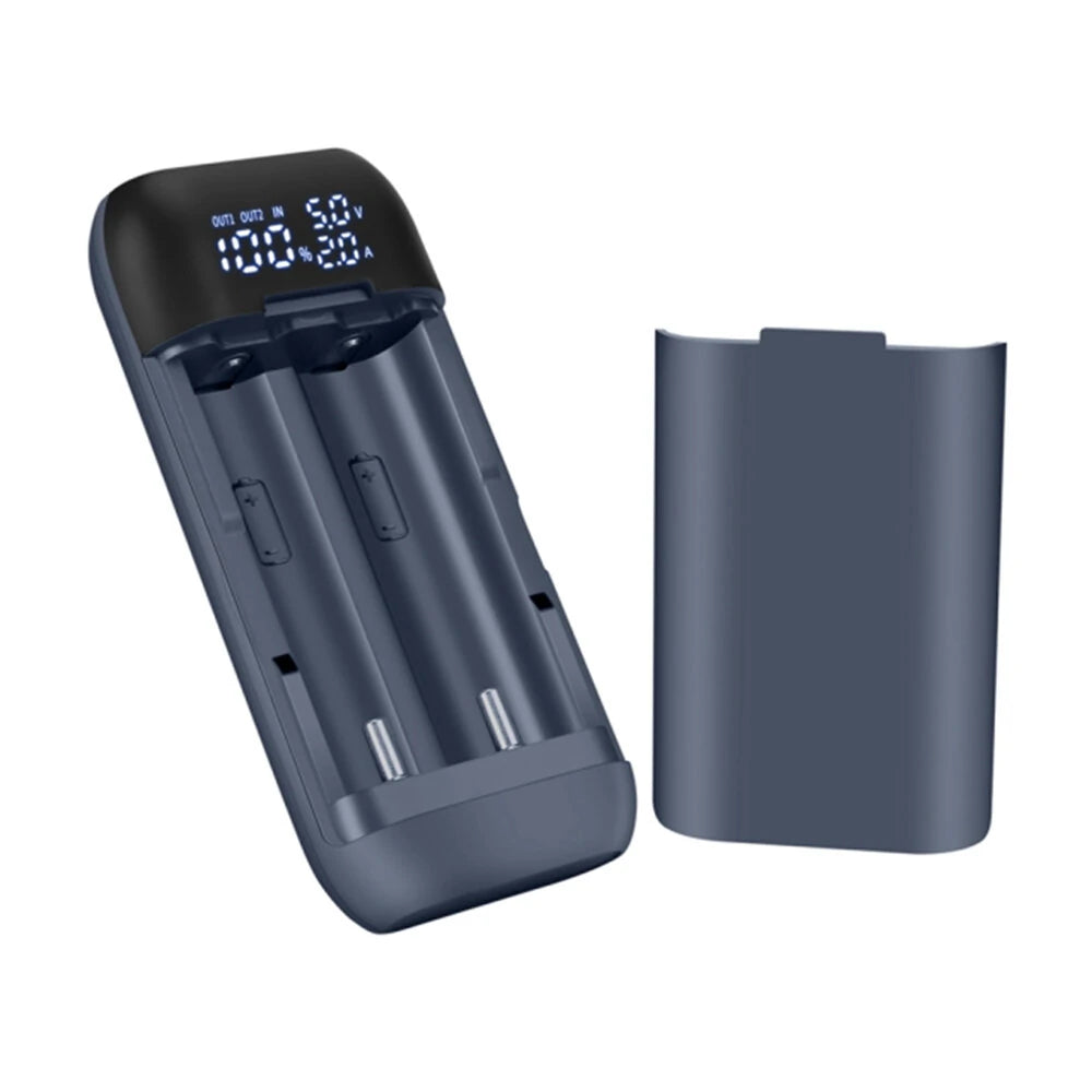 Lumintop PD2 2 in 1 18W USB-C Battery Charger Portable Phone Powerbank Dual Slots For 21700 Cells